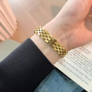 Gold Mesh Bangle / Bracelet