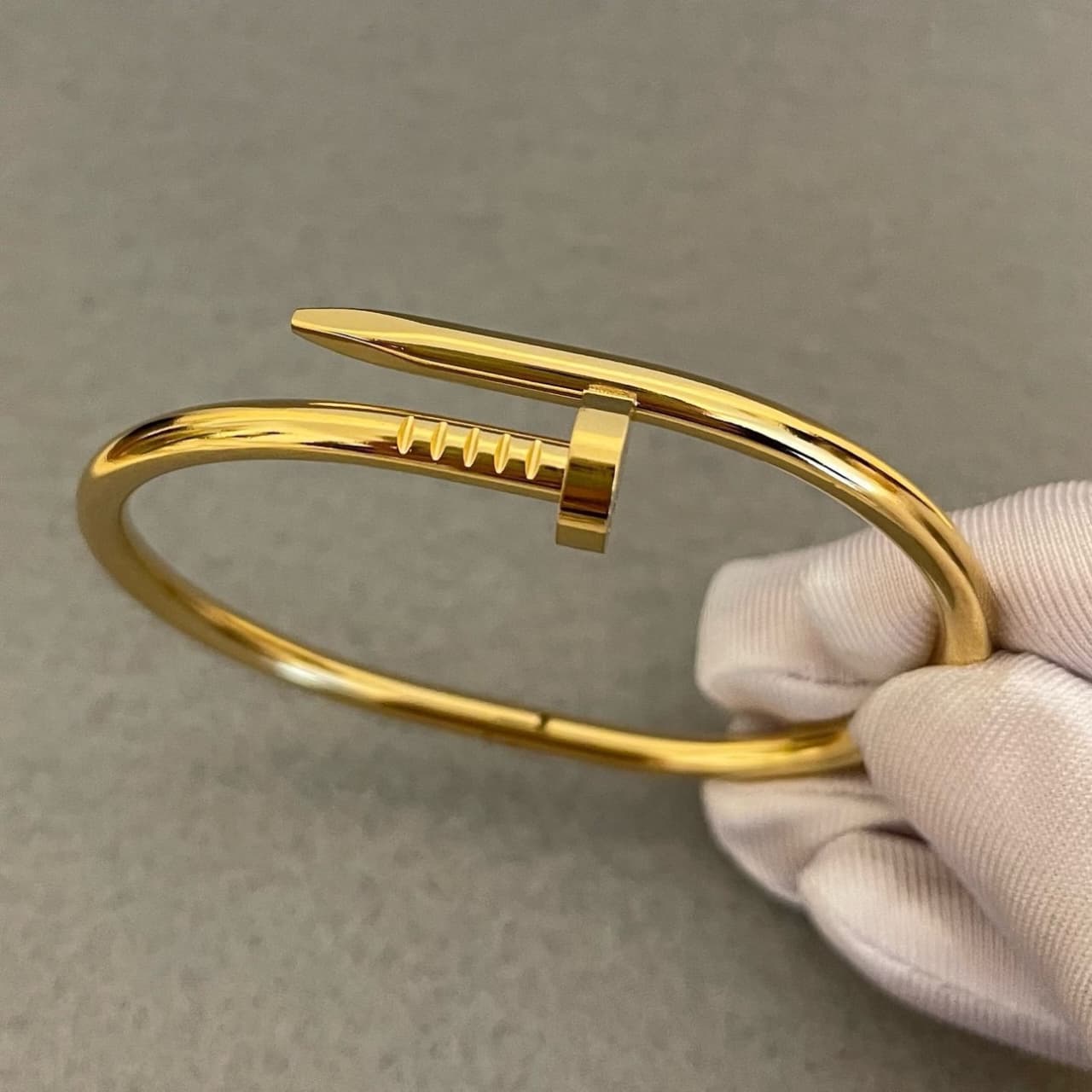 WhatsApp Image 2025-07-31 at 1.30.50 PM Cartier Gold Nail Bangle Bracelet - Image 3
