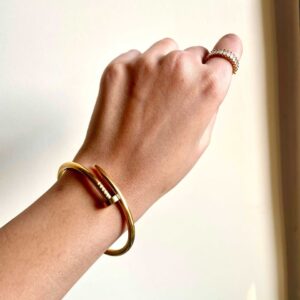 Iconic Cartier Nail Cuff Bangle